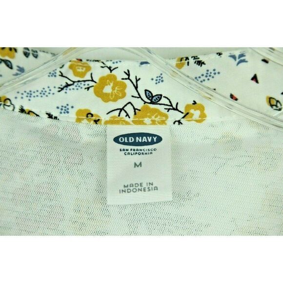 Old Navy Dress Medium Multicolor Women Floral Long Sleev Peasant Cottagecore New - Picture 6 of 8